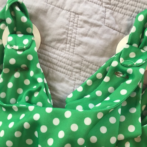 Vintage 60s 70s polka dot dress  pin up SEARS plus sz 20 - Picture 7 of 12